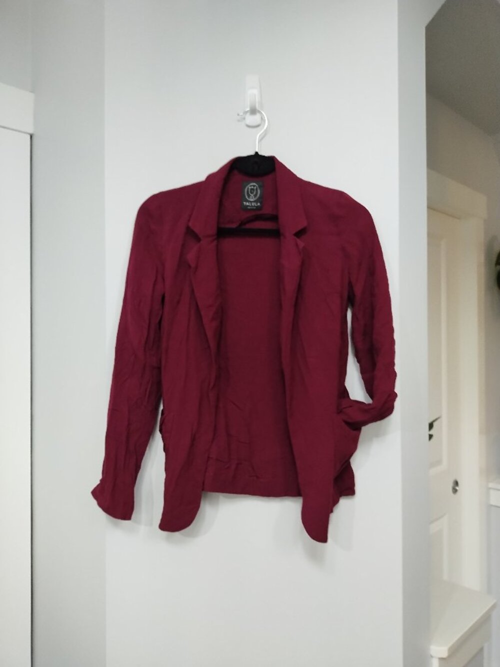 Talula deep burgundy blazer